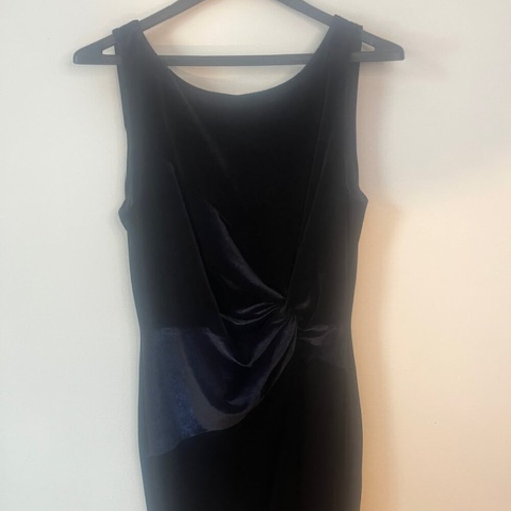 Calvin Klein Navy Velvet Dress